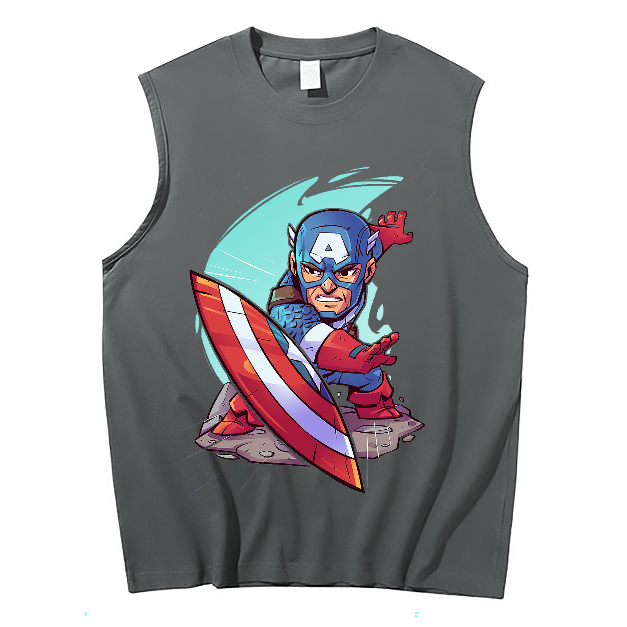 （画像用） アベンジャーズ The Avengers コットン100％タンクトップ（フロントプリント）